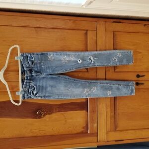 Lucky Stella Skinny Jeans Stars Distressed Size 00